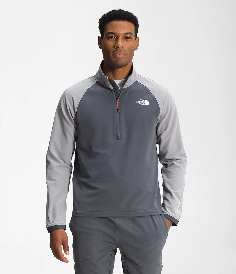 The North Face Tekware® Fleece ¼ Zip T-Shirts Herren - Grau CH-628LMPF